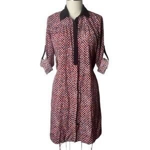 Sachin + Babi Multi Color Dot Print Shirt Dress Size 2